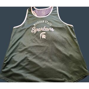 Michigan State Tank ProEdge XL 16W‎ Green White Lined Mesh Spartans